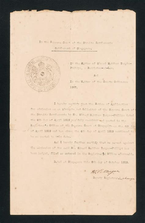Registrar of the Supreme Court – Supreme Court of .